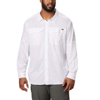 Columbia Silver Ridge Lite Long Sleeve, Camisa Blancos Para Hombre | 987016-TMQ